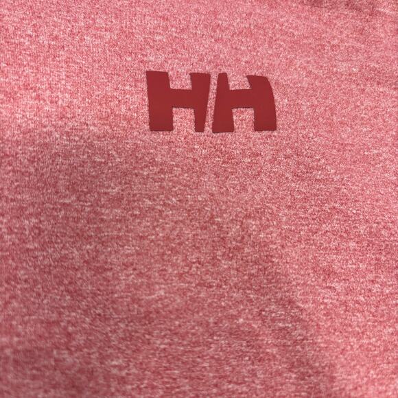 Helly Hansen Mens 2XL Red 1/4 Zip Long Sleeve Pullover Sweater - Picture 3 of 7